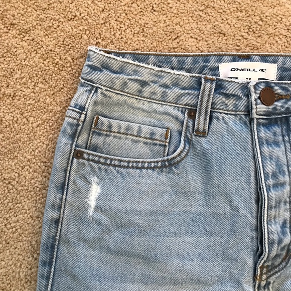 ONeill Distressed Denim Blue Jeans NEW Womens Size 2 Waist 25 Light Wash Benatar - Picture 11 of 15